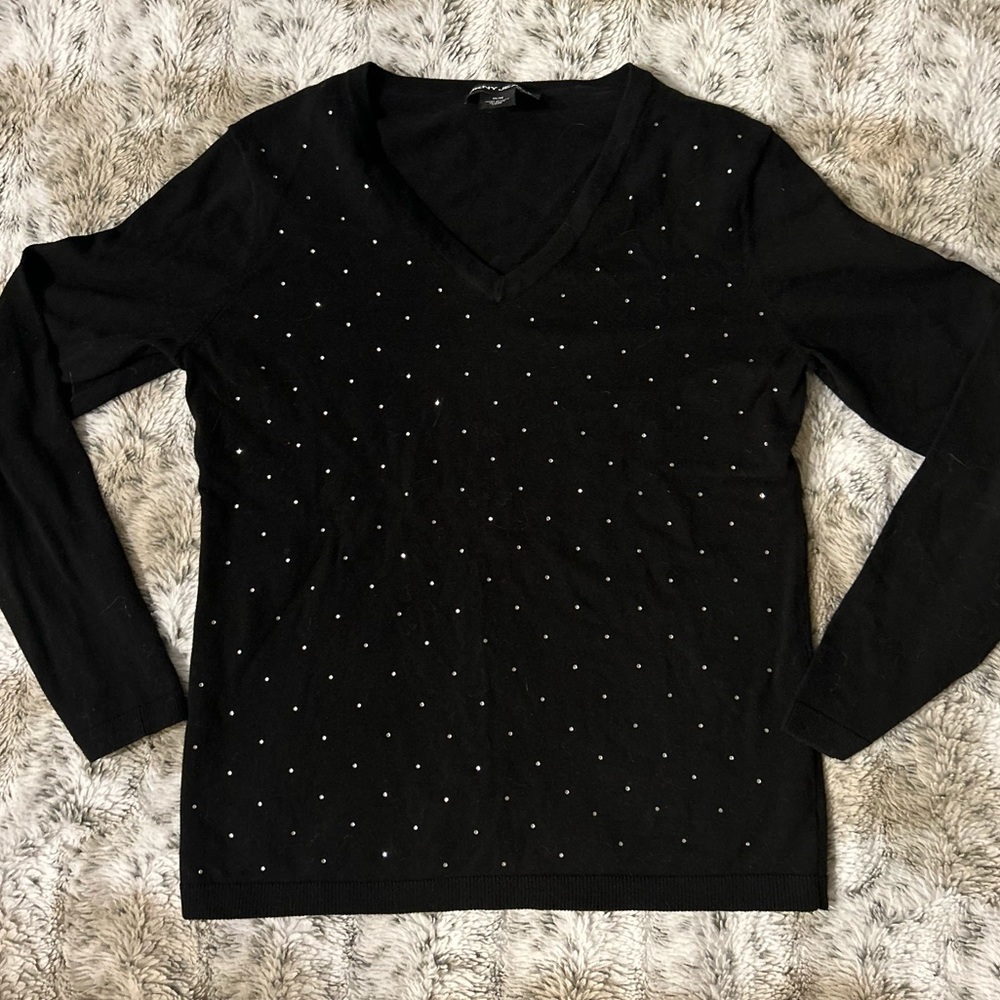 Adorable DKNY medium black sweater!